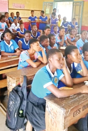 Some of the girls going through their lessons Some of the girls going through their lessons