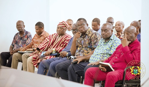 Some members of Organised Labour during the meeting