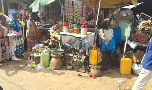 Some of the stalls that were affected Some of the stalls that were affected