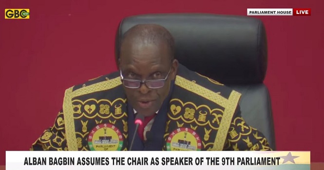 "I am grateful for this great honour" – Bagbin accepts role as Speaker of Ghana's 9th Parliament