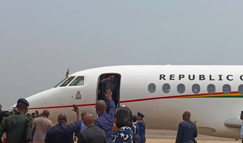 President Mahama departs for Germany  