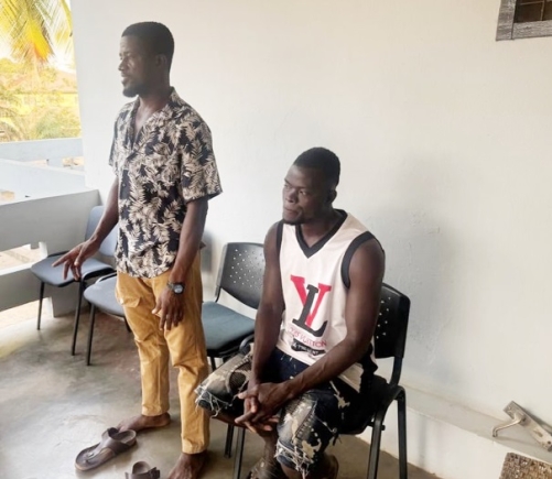 Two of the suspected illegal miners
