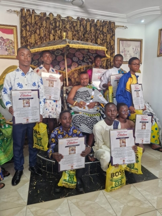 Appianyinasehene BECE candidates celebrated at first Akwasidae  