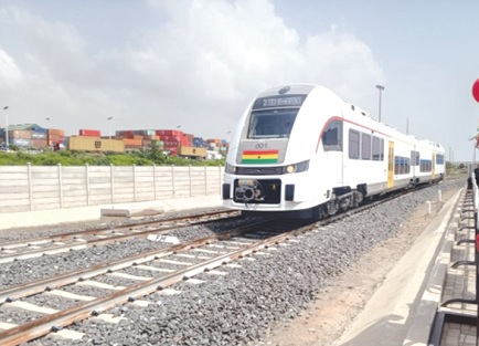 The 97.7-kilometre Tema-Mpakadan standard gauge railway line and the Diesel Multiple Unit (DMU) inaugurated by former President Nana Addo Dankwa Akufo-Addo