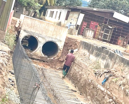 Ongoing construction works on the Somanya Odumase-Kpong road Ongoing construction works on the Somanya Odumase-Kpong road