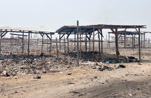 Some of the new structures at the Onion market. Picture: CALEB VANDERPUYE