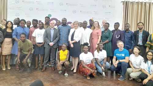 Dignitaries and participants after the launch of YOMA in Ghana
