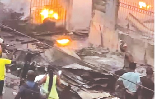 Kantamanto fire on January 3, 2025