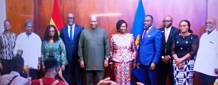 President Mahama swears in Constitutional Review Committee, calls for national focus