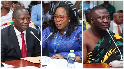 Emmanuel Armah-Kofi Buah  — Minister designate for Lands and Natural Resources, Linda Obenewaa Akweley Ocloo  — Minister designate, Greater  Accra Region,  Dr Frank Amoakohene  — Minister designate,  Ashanti Region