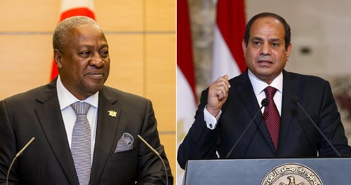 President Mahama confers with Egyptian President El-Sisi