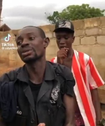 Man arrested for wearing police uniform without authority at Antoakrom