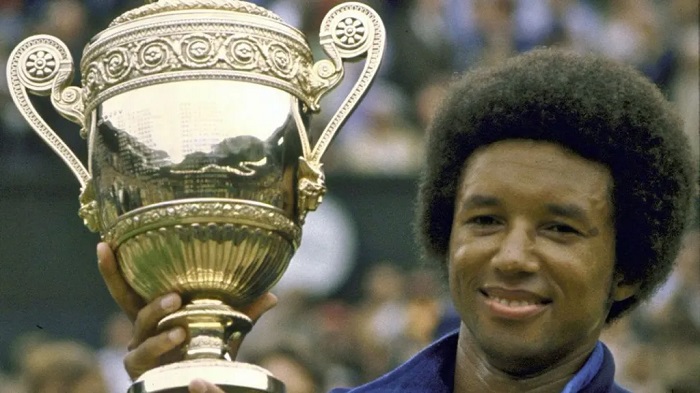 The Wimbledon title was the third of Arthur Ashe's Grand Slam crowns