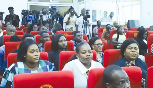 Participants during the media briefing. Participants during the media briefing.