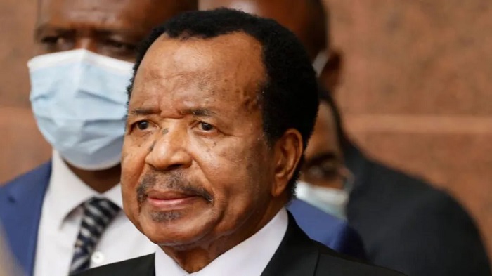 President Paul Biya, pictured here in 2022, first came to power in 1982
