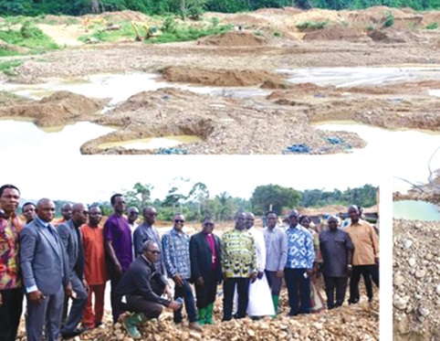 Some pastors who visited galamsey sites for factfinding in 2022
