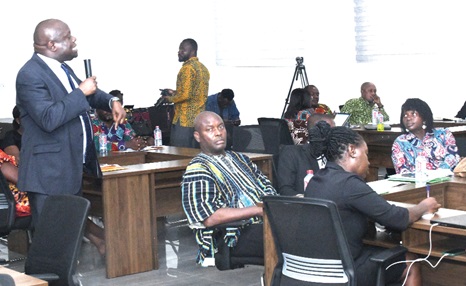 Justice Alexander Osei-Tutu, Justice of the Court of Appeal, speaking at the Training of Legal Counsels of the National and Regional Houses of Chiefs in Accra. Picture: SAMUEL TEI ADANO