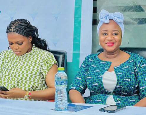 Joycelyn Quarshie (left), MP for North Dayi, with Hamdiya Amadu Yakubu, Deputy Director, Provider and Client Relations, NHIS