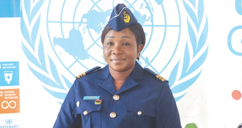 Squadron Leader Sharon Mwinsote Syme, 2024 Military Gender Advocate. Picture: ELVIS NII NOI DOWUONA 