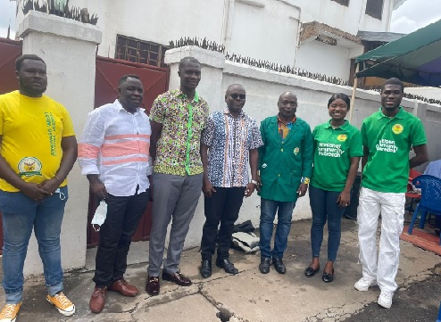 Dr  Michael Mensah (middle), Municipal Chief Director of Ayawaso West, with Teddy Kwei Baddoo(3rd from left), Assemblyman for Abelemkpe, and other officials after the event 