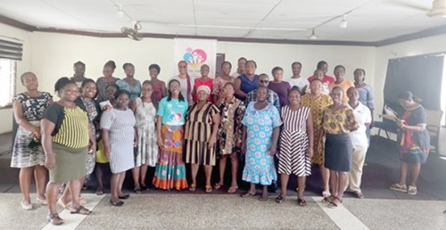 Dora Awuah and some of the representatives from the Osu Children’s Home