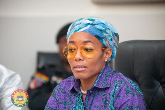 Dr Zanetor Agyeman-Rawlings, Member of Parliament for Klottey Korle, speaking at the event