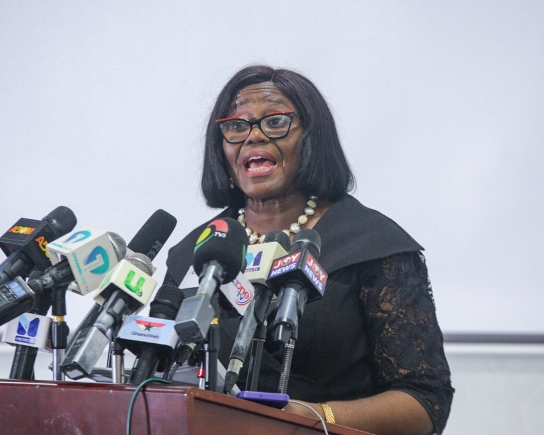 Suspended Chief Justice Gertrude Araba Esaaba Sackey Torkornoo. PICTURE: Caleb Vanderpuye