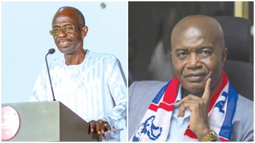 Johnson Asiedu Nketiah —  NDC National Chairman, Stephen Ayesu Ntim — NPP National Chairman