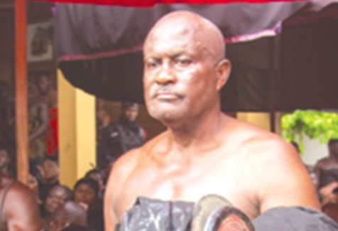 Nana Kusi Baaye II, the Chief of Owhim, as he appeared before the Kumasi Traditional Council