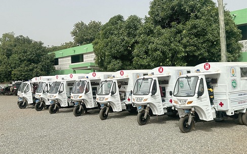 The tricycle ambulances The tricycle ambulances