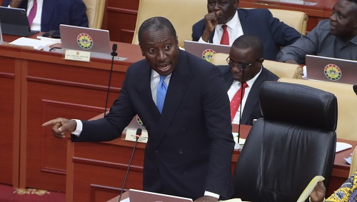  Alexander Afenyo-Markin, MP for Effutu and Minority Leader, making a submission. Picture: ELVIS NII NOI DOWUONA 