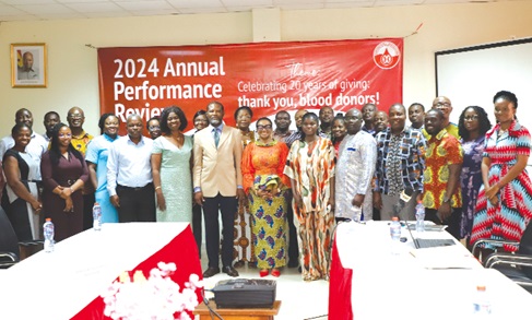 Participants after the meeting. Picture: EDNA SALVO KOTEY 