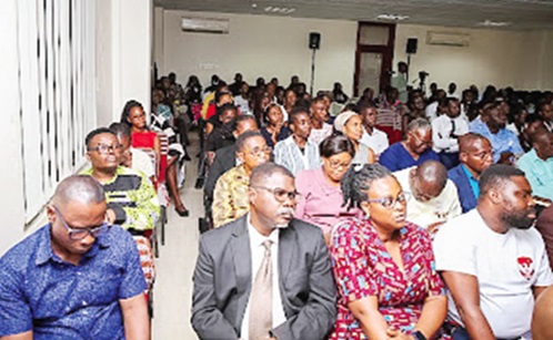 The audience at the Central University Institutional Lecture The audience at the Central University Institutional Lecture