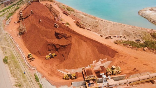 Ghana Bauxite Company mine at Awaso in the Western North Region