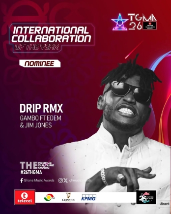 Gambo’s ‘Drip Remix’ earns TGMA nomination for International Collaboration of the Year