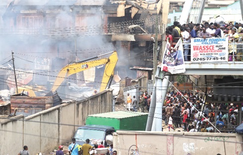 The state of the building after the fire