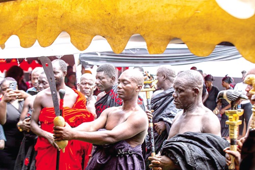 Nana Adunya Brempong Ababio swearing the oath