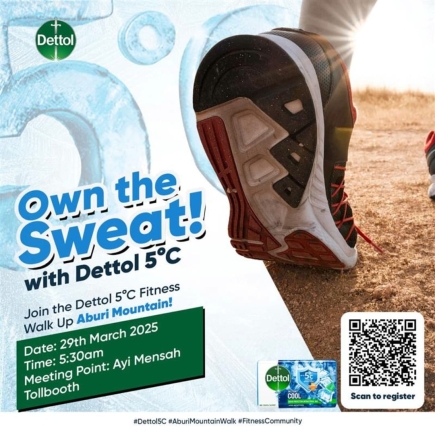 Dettol Cool Soap to host ‘Own Your Sweat!’ fitness walk at Aburi