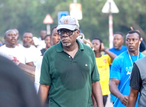 Pastor Mensa Otabil, General Overseer, ICGC, leading the walk