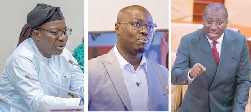 Mahama Ayariga — Majority Leader, Dr Cassiel Ato Forson — Minister of Finance, •  Alexander Afenyo-Markin — Minority Leader
