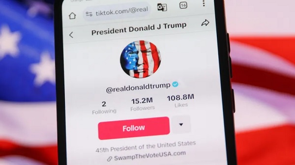 Trump previously called for TikTok to be banned but now has an account on the platform