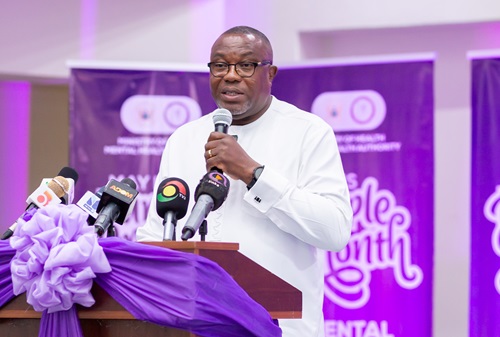 Dr Samuel Ofosu Ampofo,Policy Advisor, Political for the Office of the Vice President speaking at the launch of the Purple Month.