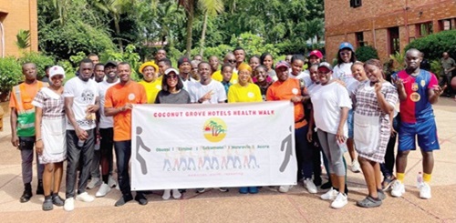  Employees of Coconot Grove Regency Hotel after the walk