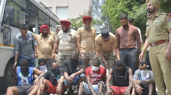 The accused were held from a rented accomodation in Noida from where they ran a fake call centre (Express/Jasbir Malhi)