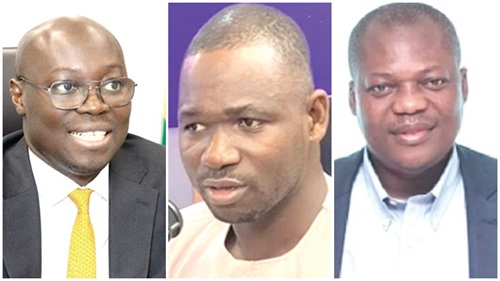Dr Cassiel Ato Forson — Minister of Finance, Dennis Gyeyir — Senior Programme Officer, Africa at the Natural Resource Governance Institute, Prof. John Gatsi — Dean, University of Cape Coast School of Business