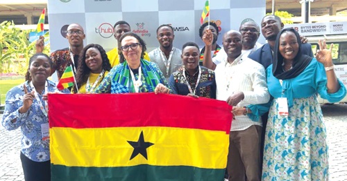 The Ghanaian team at the event 
