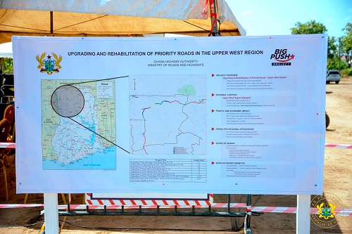 Scope of the 260km priority roads in the Upper West Region Scope of the 260km priority roads in the Upper West Region