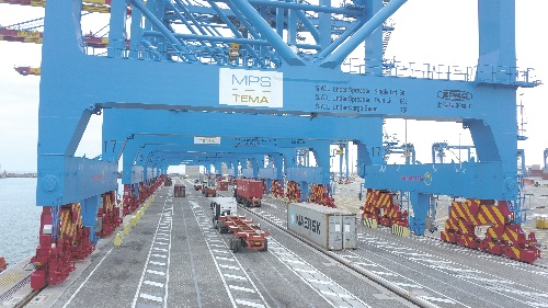A section of the MPS Terminal at the Tema Port