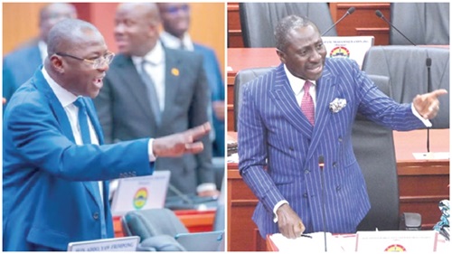 Dr Mohammed Amin Adams, Former Minister of Finance, Alexander Afenyo-Markin, Minority Leader Dr Mohammed Amin Adams, Former Minister of Finance, Alexander Afenyo-Markin, Minority Leader