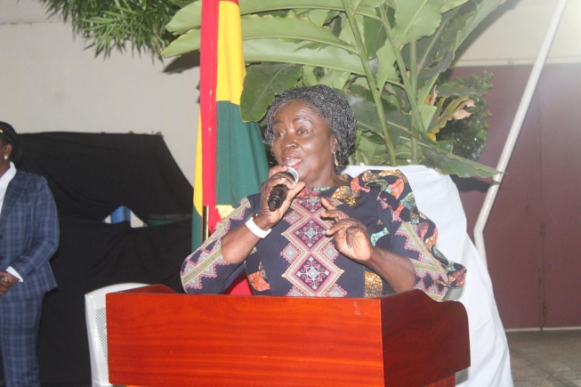 Veep Naana Jane Opoku-Agyemang interacts with Ghanaian Community in Angola